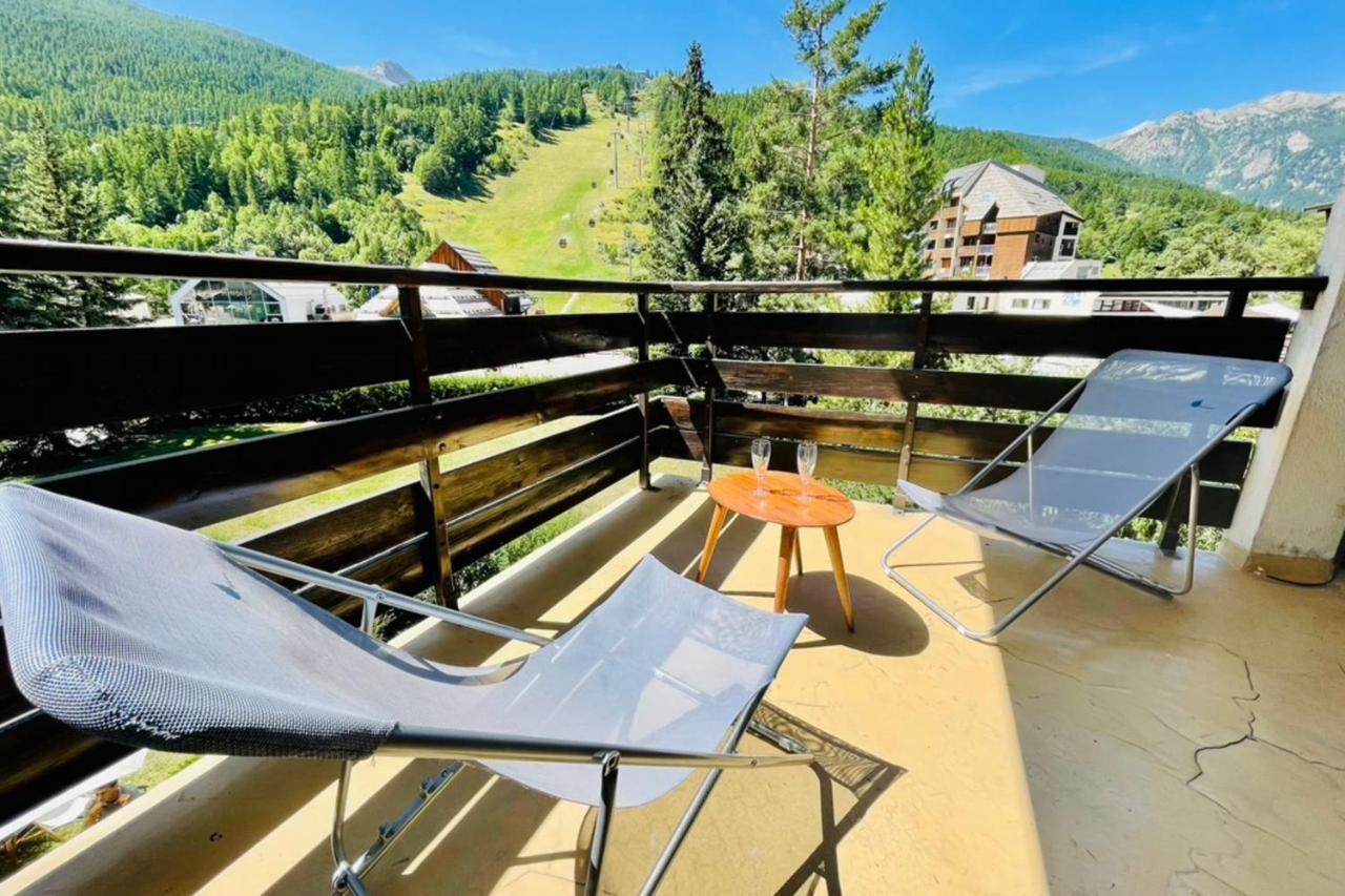 Serre-Chevalierstudio Terrace Next To Ski Slopes Saint-Chaffrey Zewnętrze zdjęcie